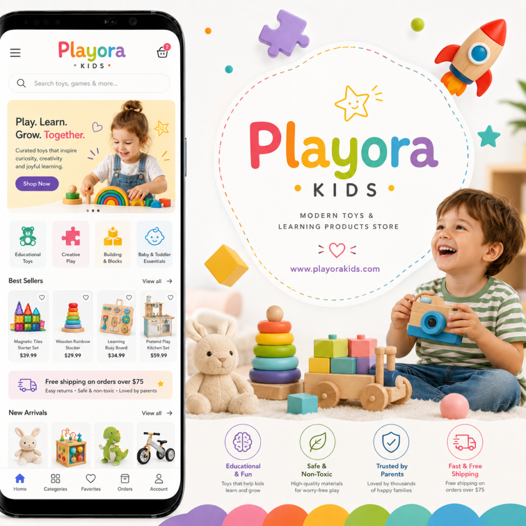 Playora Kids Modern toys & learning products store